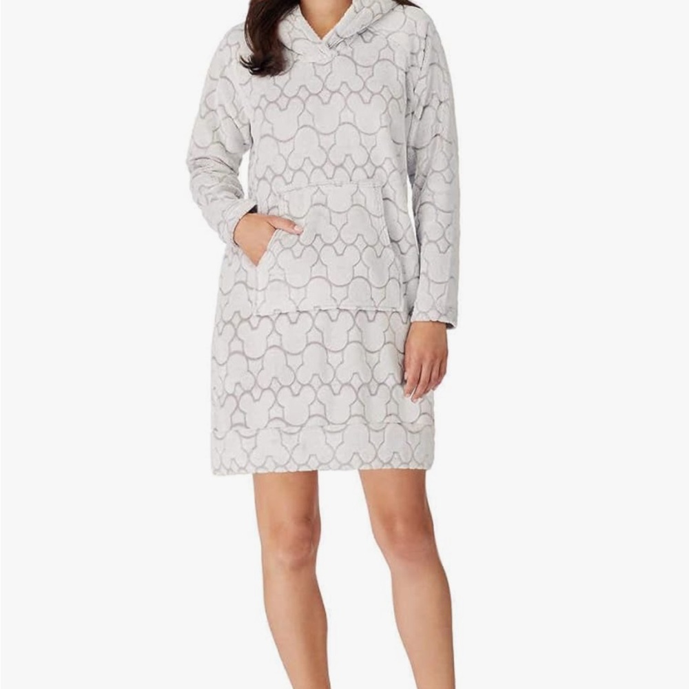 Disney Gray Patterned Hoodie